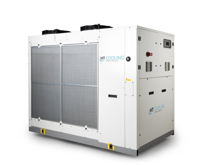 chiller de proceso industrial instalado en planta